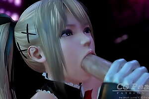 D or Alive: Unfathomable cavity Blowjob by cute Marie Rose
