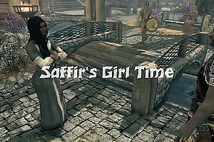 Saffir has some 'girls' time prevalent the female Dragonborn