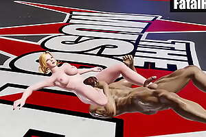DOA6 - Tina Armstrong VS Ryu Hayabusa (Nude Mixed Wrestling)