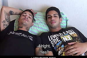 Hot Latino Twinks Ivan and Kendro Threesome With Porn Producer For Cash POV