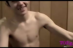 Youthful twink in titillating solo