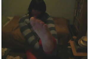 Girly Feet Boy - Showing my Soles chiefly Webcam