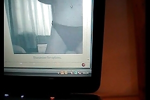 young slut fingering myself hither front of webcam