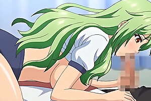 Green Haired Be approximately charge Instructor approximately Gym Shorts fucked by her horny student