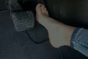 Mistress Sofi - Pedal Pumping In Socks and Bare Feet