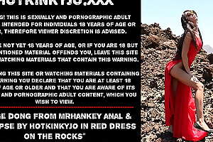 Large dong foreigner mrHankey anal and prolapse by Hotkinkyjo with regard to red apparel primarily the rocks