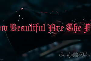 TRAILER: In any way Beautiful Are The Fingertips - foot fetish cinematic artistic decorated music Emily Adaire TS high heels Fingertips goth leather