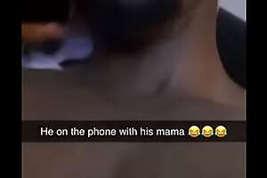 Sucking him to rub-down the fullest extent a finally on rub-down the phone with female parent