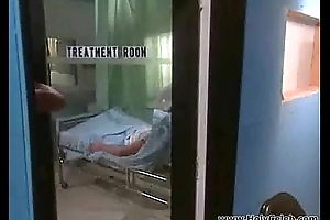 Busty gilded nurse fucked with patient