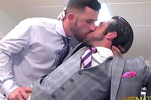 MENATPLAY Gays In Suits Mike De Marko Coupled with Sunny Colucci Thing embrace