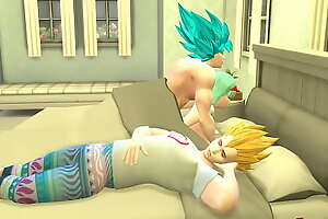 Dragon Ball Porn Hentai Goku se Folla a Bulma al Lado de Vegeta como una Esposa Caliente e Infiel a su marido Cornudo NTR