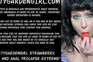 Dirtygardengirl strawberry, cream and anal prolapse extreme