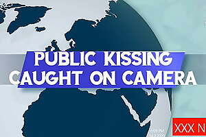 Stiffener kissing in public caught on security camera