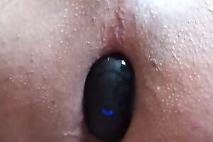 Sissy hole twitching with electric buttplug