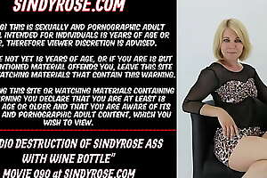 Forthwith destruction of sindyrose ass far dine bottle