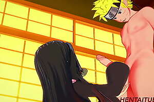 Demon Slayer Naruto - Naruto Big Dick Having Sex with Nezuko and cum in her sexy pussy 1/2