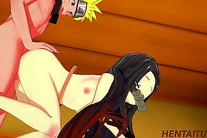 Demon Slayer Naruto - Naruto Broad in the beam Dick Having Sex with Nezuko and cum in her dispirited pussy 2/2