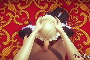 Final Fantasy VII Yaoi - Cloud Crossdress Like a Girl concerning Honeybee Sissy Femboy Anal Blowjob and Creampie 1-2