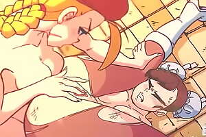 Street fighter character gets fingered