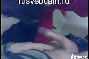 layman russian brunette sucking cock coupled with fucked in the ass