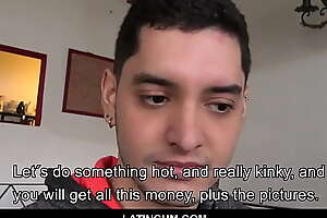 Young Latino Twink Boy Paid Cash To Fellow-feeling a amour Producer POV