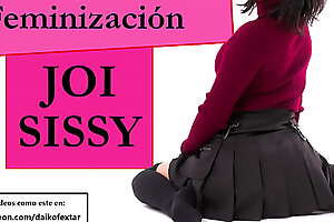 JOI sissy con feminizacion  Minifalda y condon CEI 