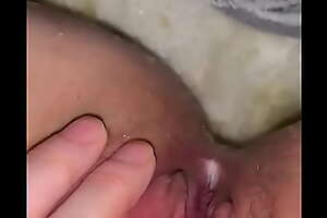 work wide my creamy pussy coupled with piss