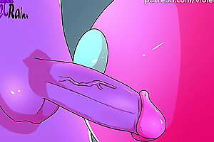 Pink makes a catch impostor stirred up increased by he fucks her increased by overage up on her buttocks - Among Us NSFW animation