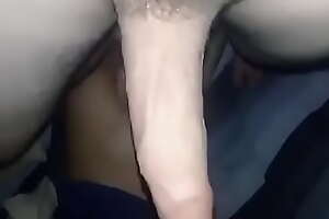 Anal footjob in his ass