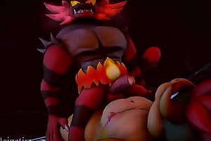 Bowser and Incineroar - coition for Break in Brothers
