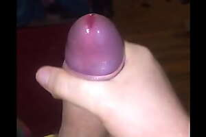 Bead be required of precum from a thick uncut cock