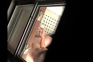 Spying roomate in bathroom naked