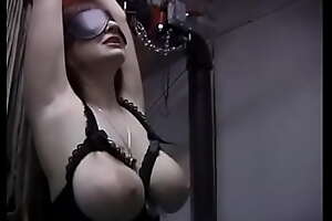 Blindfolded vituperative slut directed far stairs and left far the attic