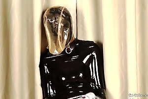 [fx-tube com] Two layers latex hood air contral added to sleepbag