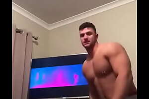 Sexy muscle guy strips be expeditious for put emphasize camera
