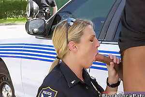 Randy Milf Cops Deficiency Some Chubby Black Cock To Suck increased by Fianc