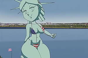 Statue be required of Liberty xxx Tansau (Porn Animation, 18 )