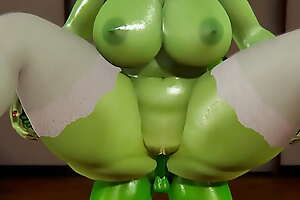 Futa - Fiona gets creampied by She Klutz (Shrek)