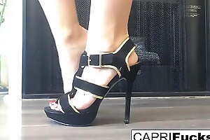 Capri in her high heels