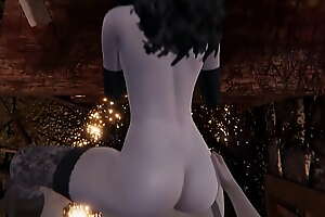 POV fucking Yennefer of Vengerberg and cumming dominant her - Witcher 3D Hentai