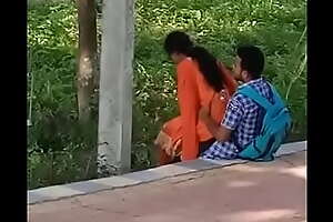 Indian girlfriend Loves round Garden openly