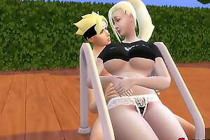 Anime Cosplay Porn Cap 4 Ino fue a donde boruto para que le enseñe clases de natacion y lo seduce le pide que se la folle acada momento y que eche toda su leche dentro