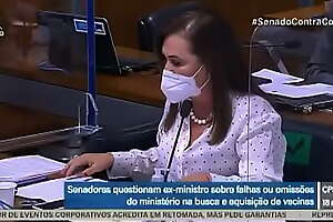 Senadora Katia Abreu botando ate o talo em ministro Ernesto Araujo