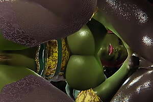 Shrek - Princess Fiona creampied overwrought Orc - 3D Porn