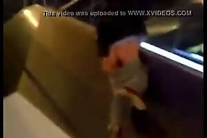 Guy forwards Pass in review gets Pantsed riding escalator 