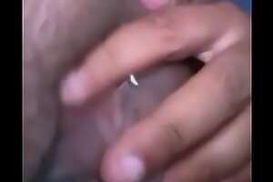 Wife playing with pussy rings